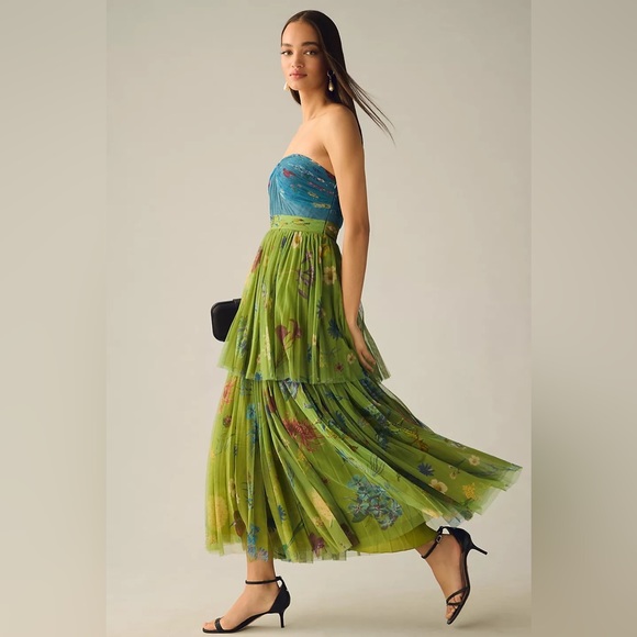 Geisha Designs Pleated Strapless Dress - Picture 2 of 9